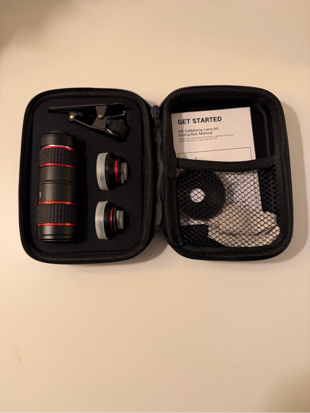 🆕 HX Cellphone Lens kit set of 5 tools with travel case
